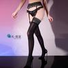 Fashion Peacock Feathers Printing 2 In 1 Pantyhose Lace Garters Waist Oil Shiny Glossy Oil Shiny Stocking Sexy Women Tights