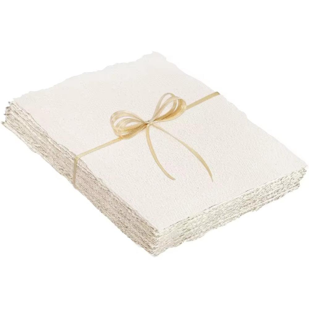 Blank Watercolor Paper 20 Sheets Cotton Paper Retro Painting Paper  White Textured Paper