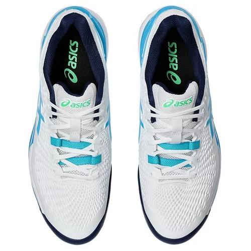 Asics Gel Resolution 9 White Digital Aqua - 1041A330-103