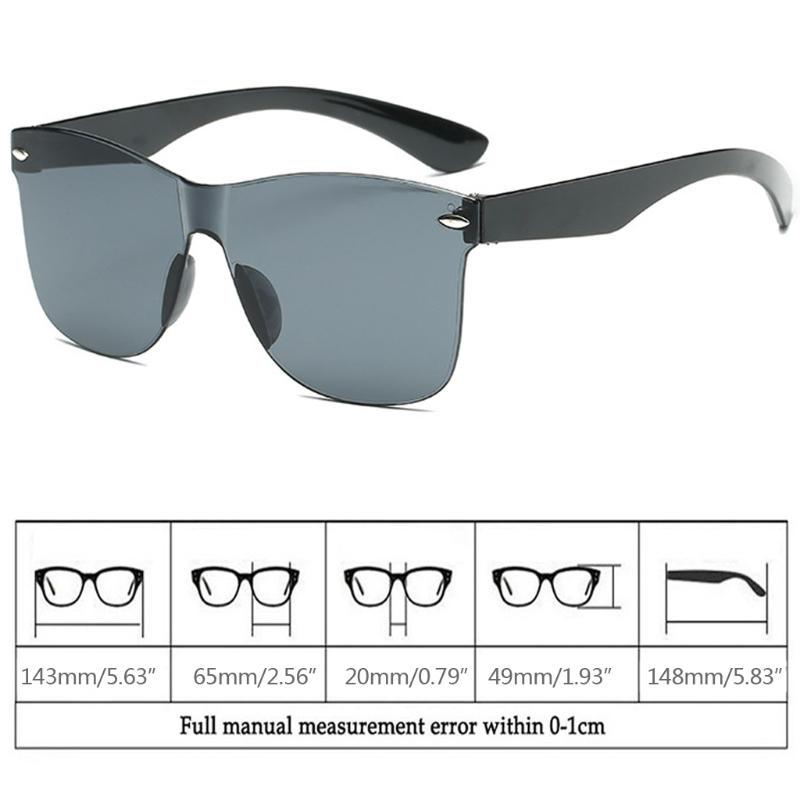 Driving Rimless Retro Unisex Plastic UV400 Sunglasses Screwless Outdoor Fashion  Delicate Jewelry