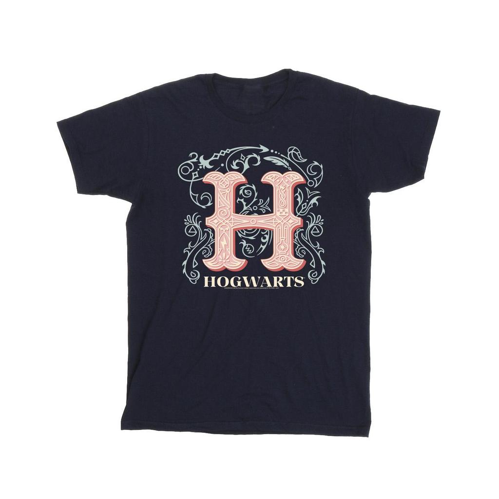 Harry Potter Mens Flowers H T-Shirt