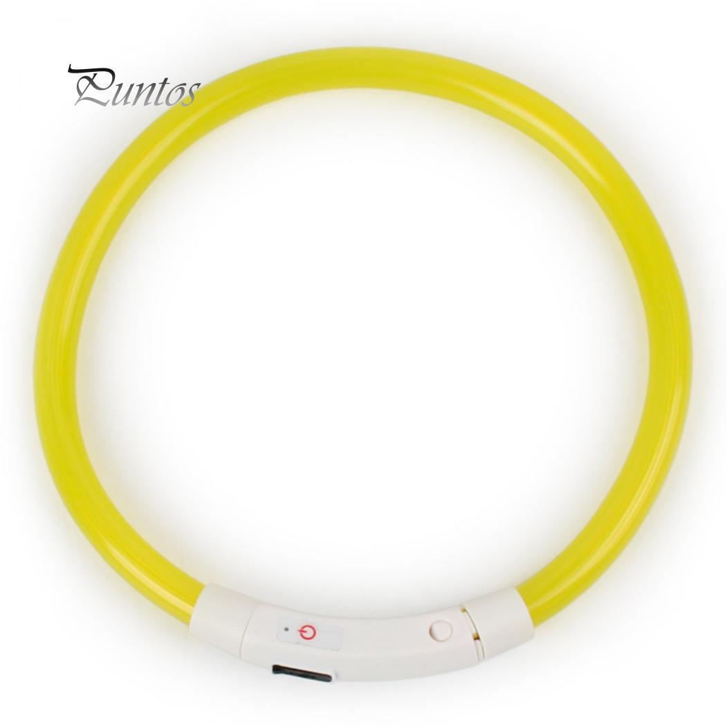 

Светодиодный ошейник с USB зарядкой 35CM жёлтый