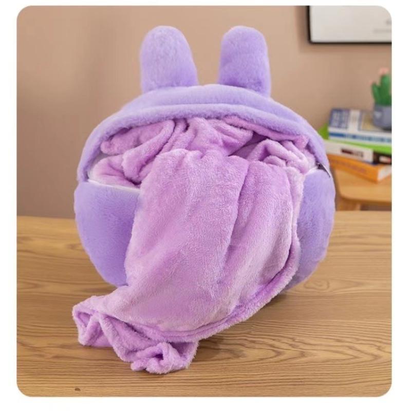 New Matte Labubu Fabric Pillow, Quilt, Air Conditioner Blanket, Car Cushion, Backpack, Hand-held Car Blanket