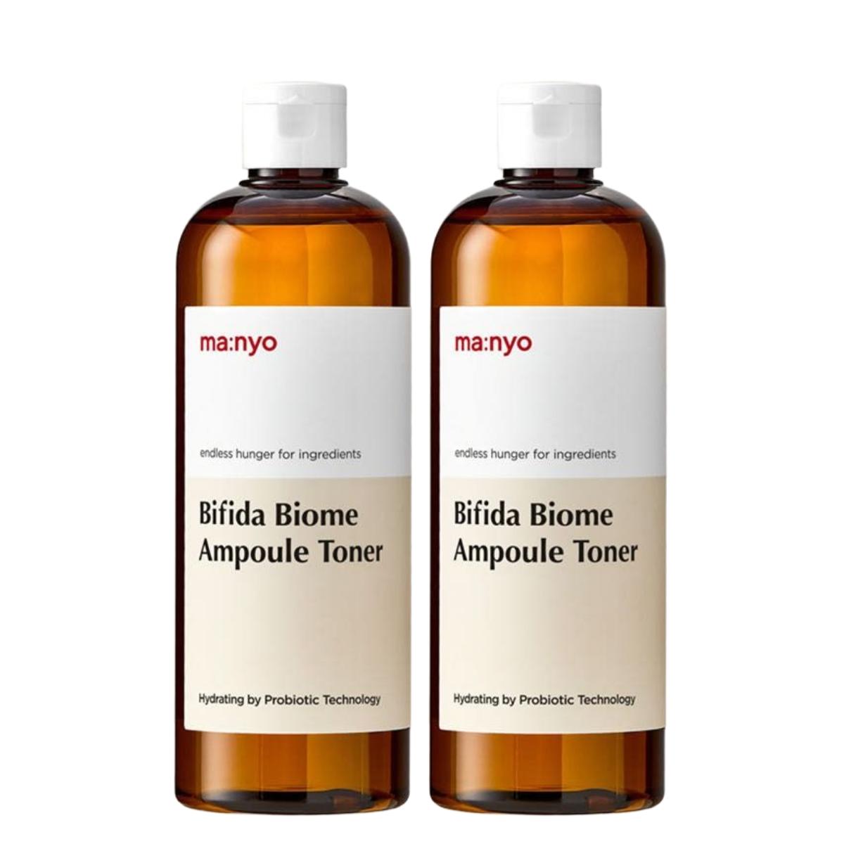 ma:nyo Bifida Biome Ampoule Toner Hydrating Barrier Boosting Facial Toner 400ml Dual Pack