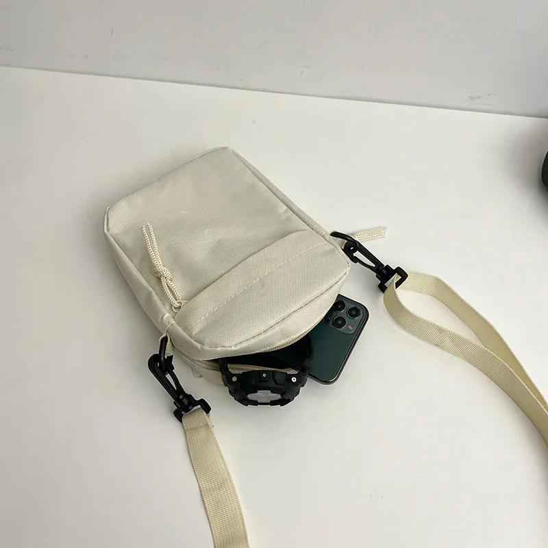 Fashion Nylon Casual Simple Phone Bag Small Shoulder Crossbody Bag New Fashion Trend Sports Crossbody Bags for Men and Women