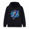 Kids Boys Girls Casual Pullover Hoodie, Cool Graffiti Cartoon Speed Hedgehog Print Long Sleeve Comfortable Soft Streetwear Hooded Sweatshirt for