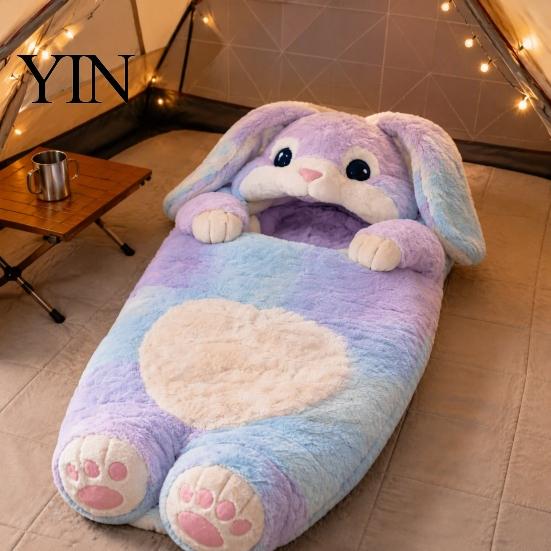 Weicher Schlafsack Plüschhase Umschlag für Kinder, Winter Hase Schlafsack, Flauschiger Sack Kleinkinder Jungen Mädchen