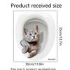 Colored Butterfly Flower Toilet Sticker Bathroom Toilet Cover Background Wall Sticker Self-adhesive Sticker