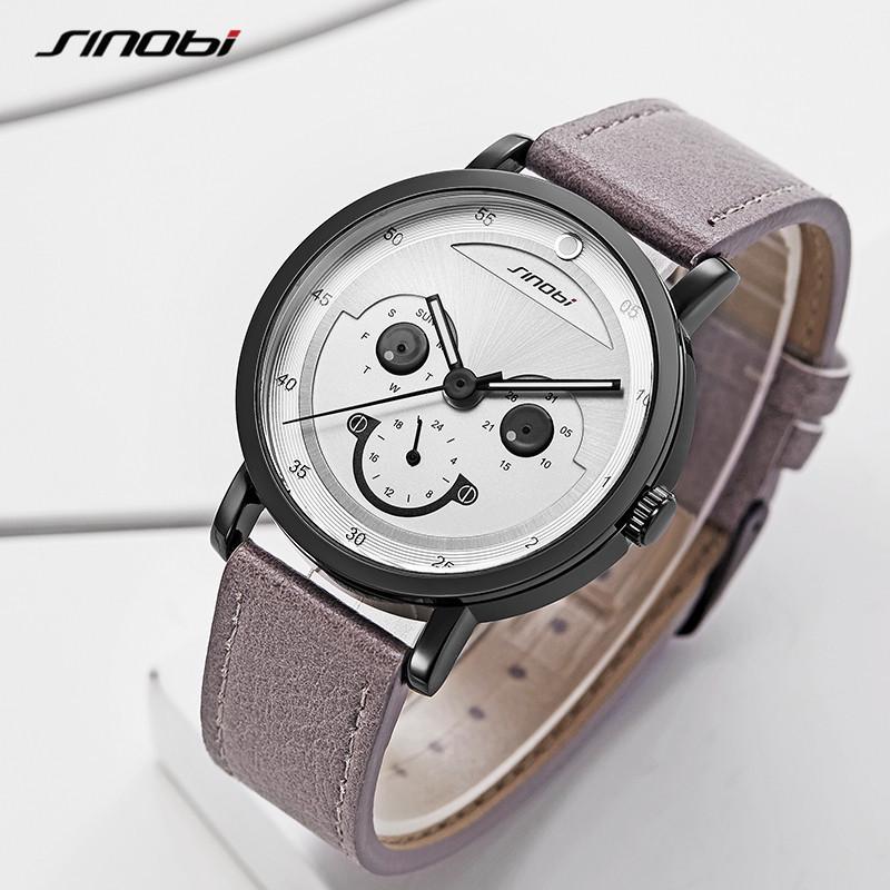 Sinobi 9805 Men's Luminous Waterproof Fashion Quartz Wristwatch