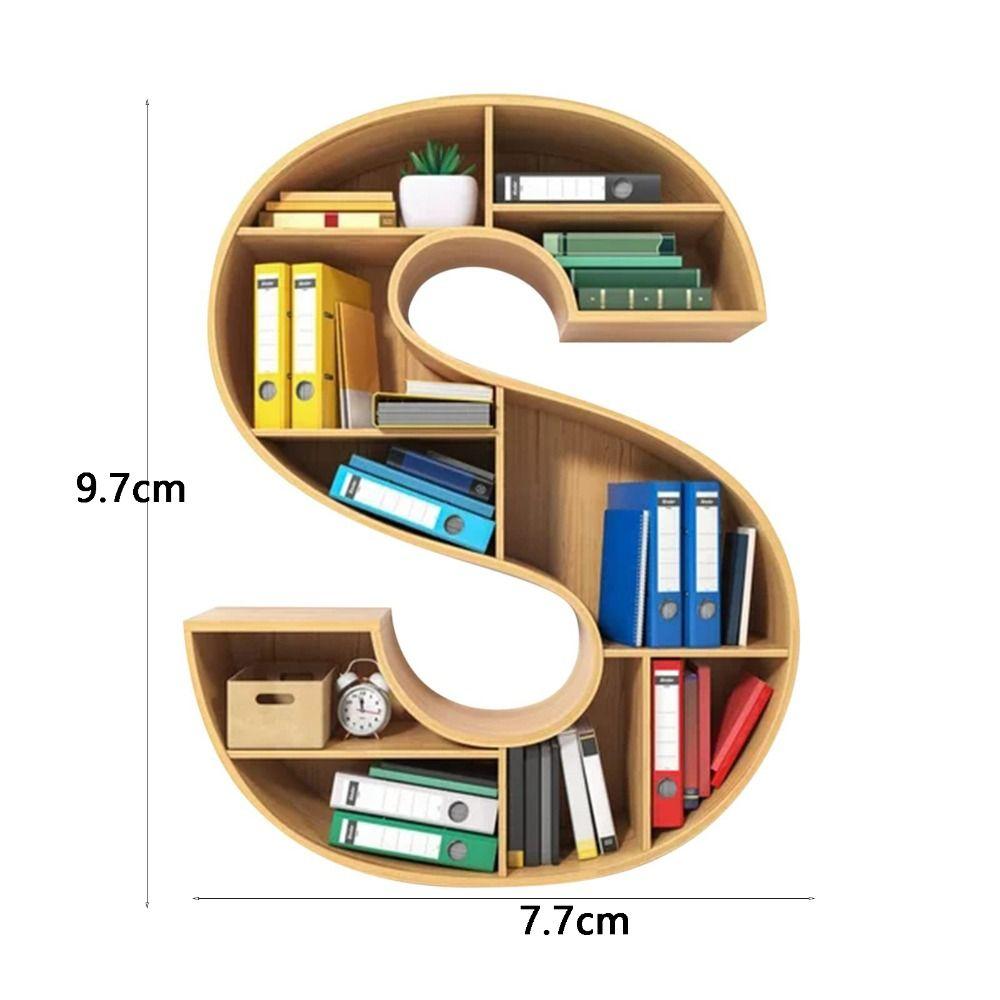 Personalized 26 Letter Bookshelf Pendant Acrylic Hanging Ornament Christmas Tree Decoration  Couple