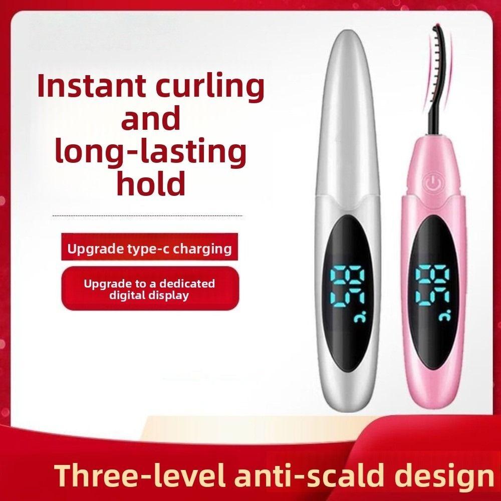 Fast Heating Heated Eyelash Curler Professional Rechargeable Ion Eyelash Curler  Makeup Tool