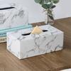 Nordic Marble Pattern Plastic Tissue Box