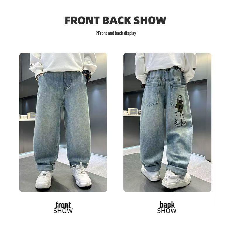 Barnbyxor i denim för pojkar - Vår och Höst - Snygga och Bekväma