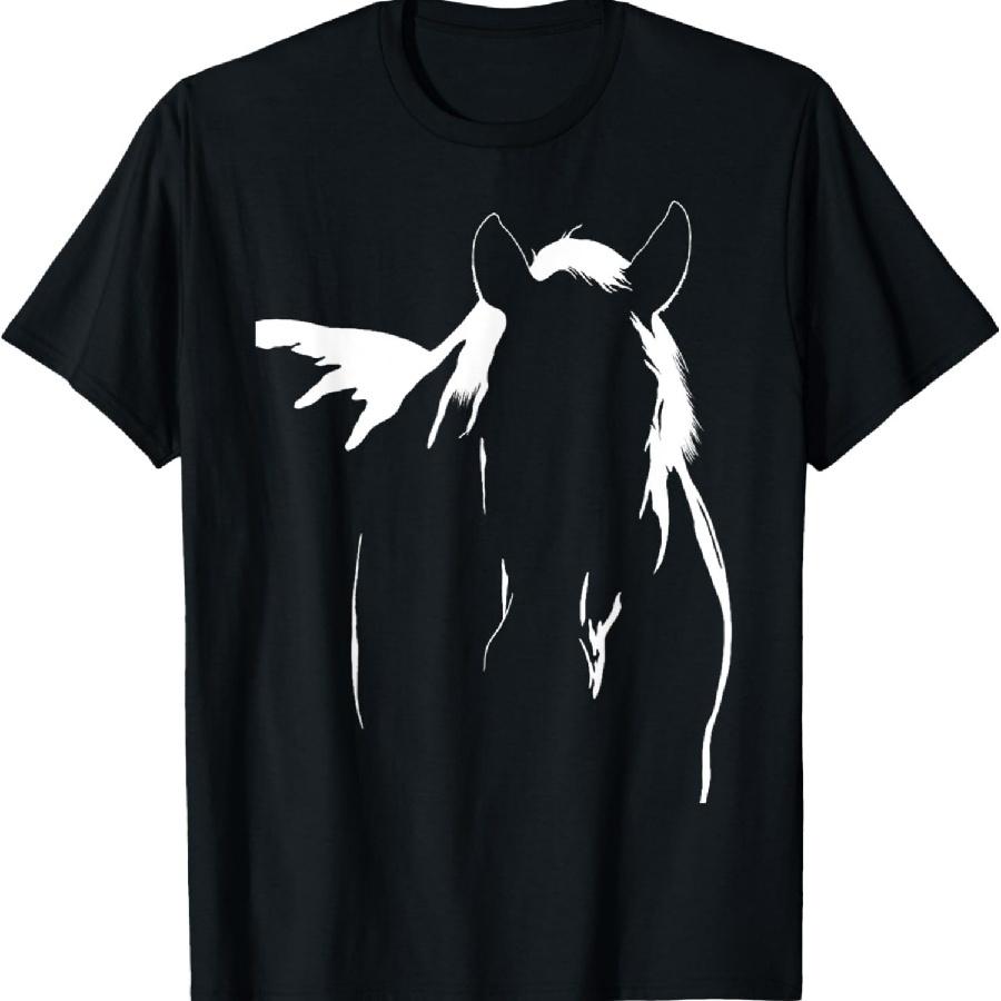 Horse Silhouette Graphic Art Design T-Shirt