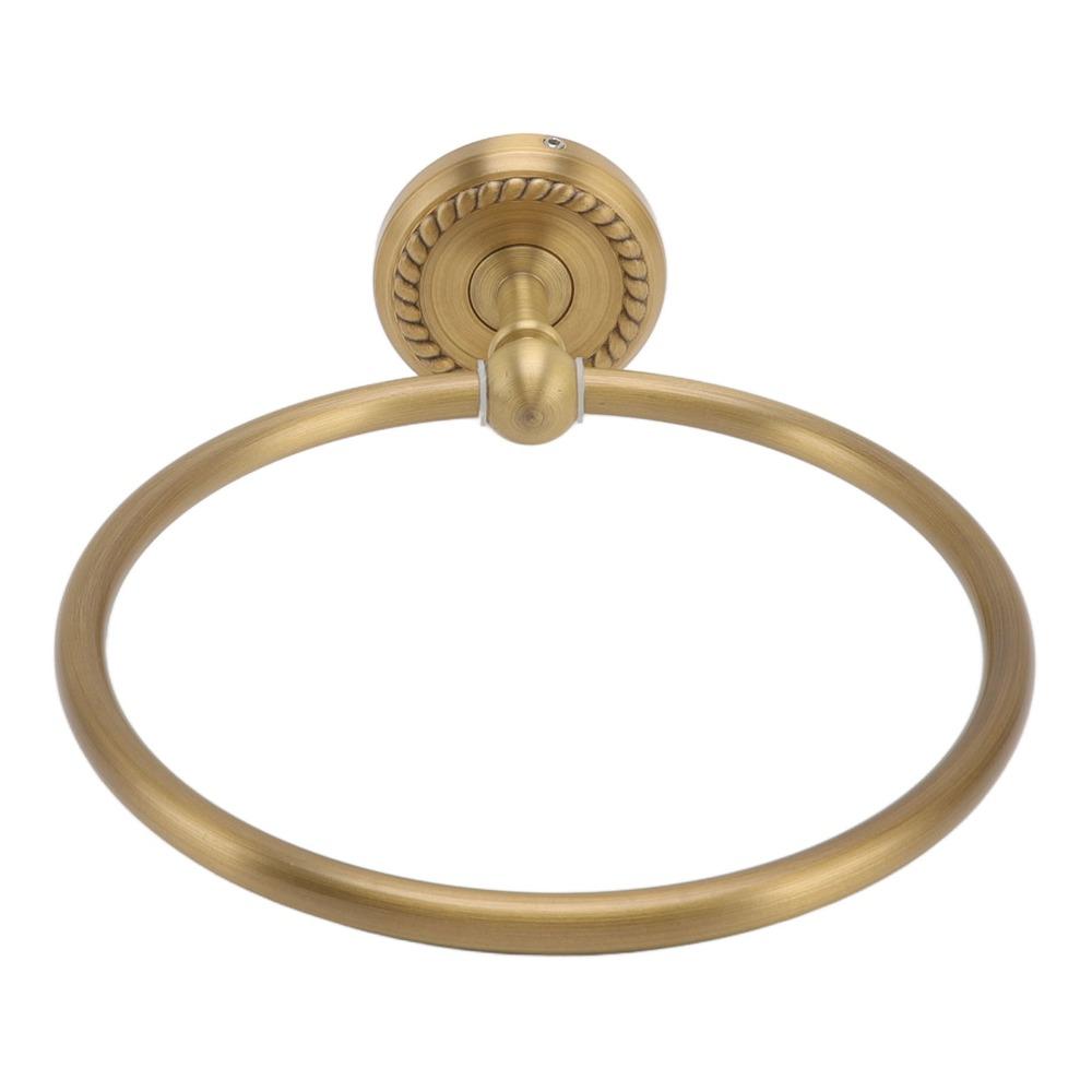 Brass Hand Towel Holder Antique Gold Towel Rack Hanger Towel Ring  Bathroom Kitchen Toilet