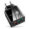 4A Multi-Port PD20W + 2.4A 3-USB Charger European, American and British Adapter