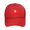 Swiss Switzerland Map Flag Casquette  Unisex Outdoor Hats  Adjustable Snapback Cap Casual Baseball Caps