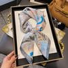 Silk scarf women's neck new scarf with coat 70 small square scarf scarf mother high-end scarf