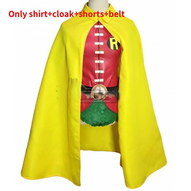 Teen Titans Robin Cosplay Costume With Polyester Blend For Halloween Stage Performance Adults S
