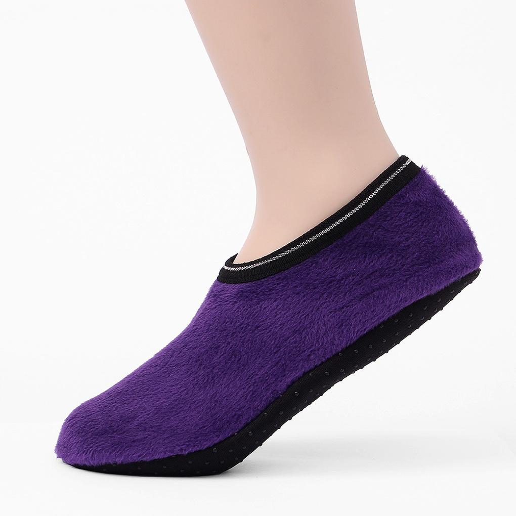 Winter non-slip fleece overshoes 225-245mm purple thermal overshoes