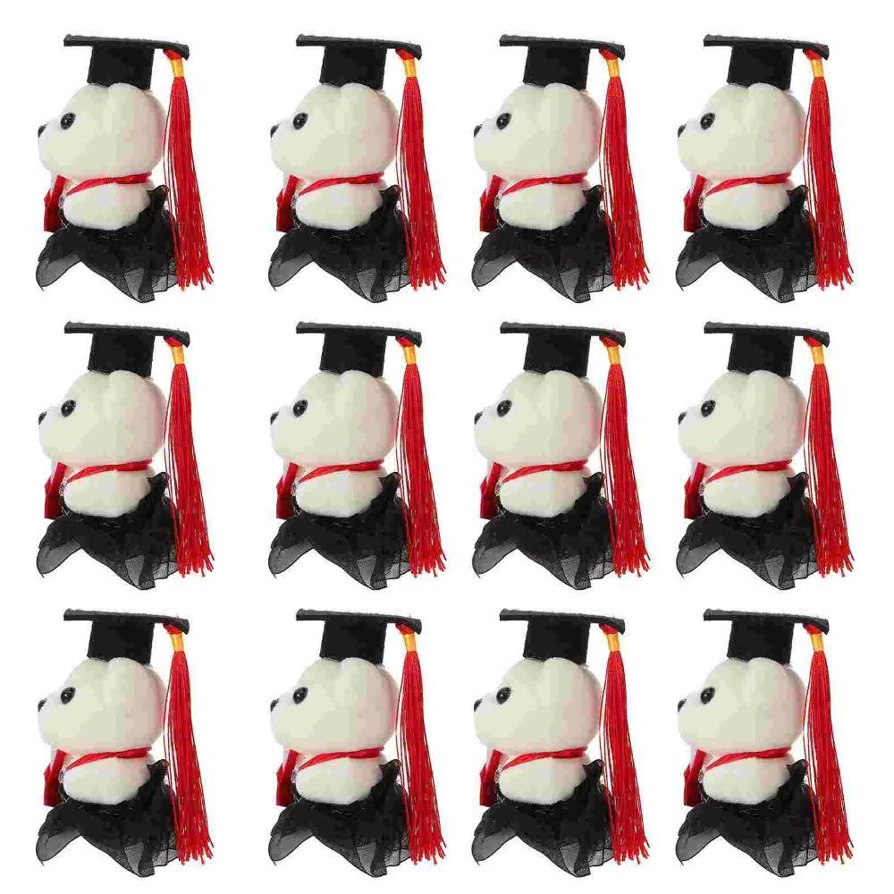10 pcs/set Celebrate Party Graduation Bear Doll Bouquet Bachelor Bear Plush Toy  Happy Graduation