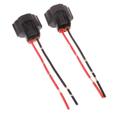 2Pcs H11 Female Connector Adapter Wiring Harness Socket Car Cable Plug Adapter For Foglight Head Light
