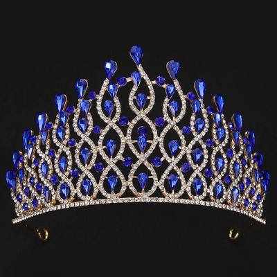 Barocke Braut Hochzeitskrone Premium Kristallkrone Kopfschmuck Direktverkauf Kopfschmuck