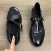 Fashion T-strap Buckle Flat Shoes 2025 Designer New Spring Casual Women Loafers Mary Jane Comfortable Soft Walking Lady Flat Shoes