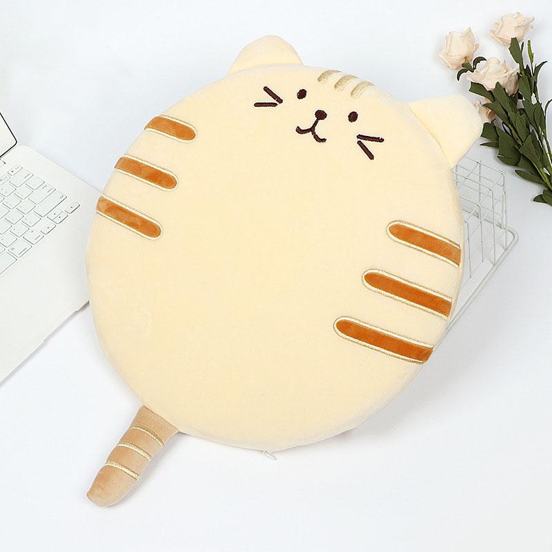 Cartoon Futon Mat Elastic Filling Fluffy Breathable Printing Dyes Round Cushion for Living Room