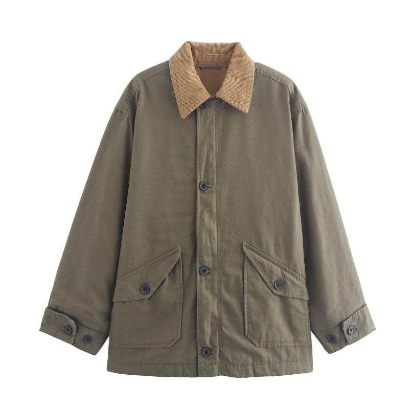 Womens Oversized Relaxed Fit Short Trench