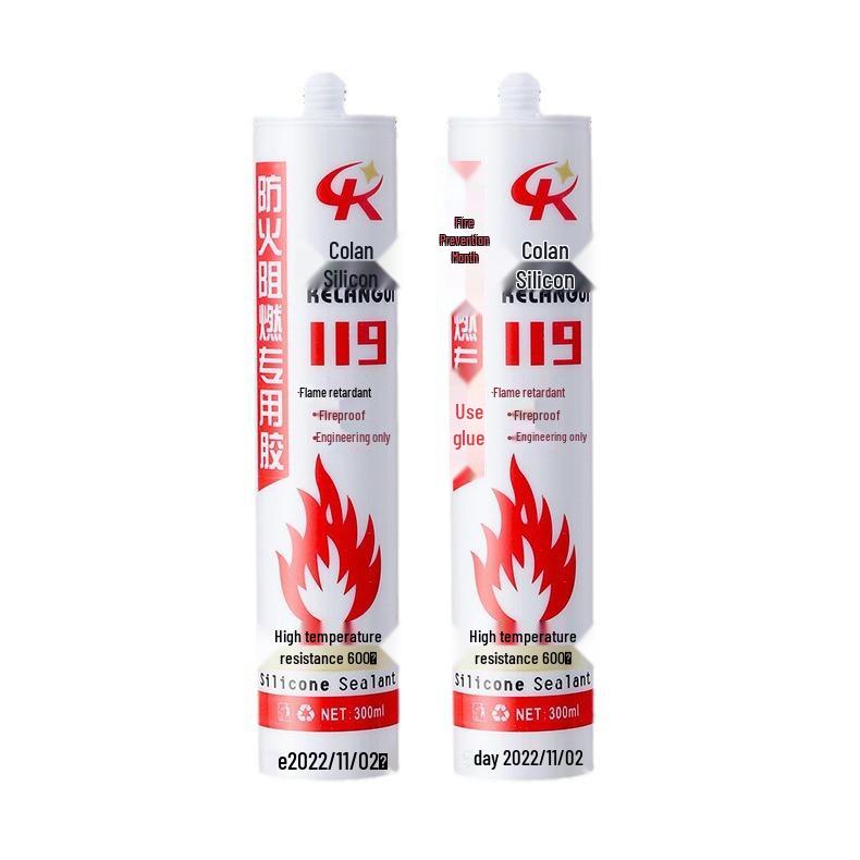 Adesivo Selante de Silicone à Prova de Fogo e à Prova d'Água 500°
