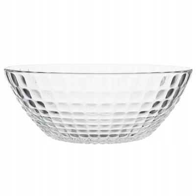 Saladier en verre transparent avec décorations grande taille 22,5 cm 1,7 L 1 pièce Panteon