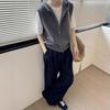 Stylish Old Money Hooded Wool Knit Sleeveless Sweater Vest for Women