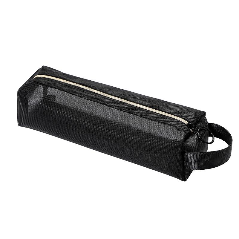 High-Capacity Luxury Mesh Cosmetic Handbag: Makeup, Lipstick, and Brush Organizer