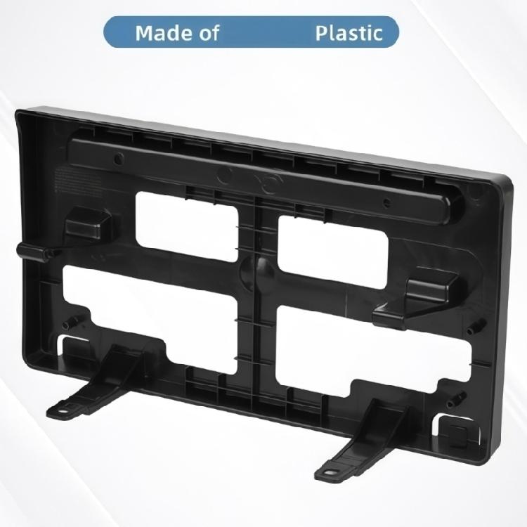 Front Plate Installation Bracket KB3Z17A385A, Black Plastic License Plate Mount for Direct Replacement and Part Reference Review Service