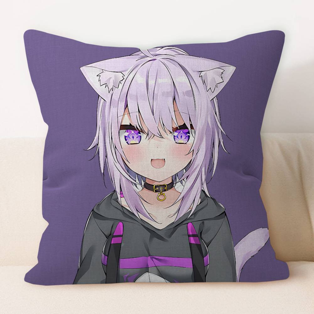 N-Nekomata Okayu Cushion Cover Pillow Cover Decor Pillowcase Printed Cushion Case For Couch