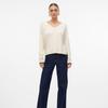Pull Breeze Fine Knit V-neck with Piping Woman VERO MODA