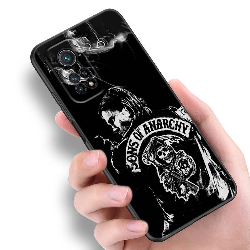 Sons of Anarchy TV Black Silicone Phone Case For Xiaomi Mi 9 SE 8 10T 11 12 13 Lite 9T 11T 12S 12T 13T 14 Pro 5G NE 11i 12X