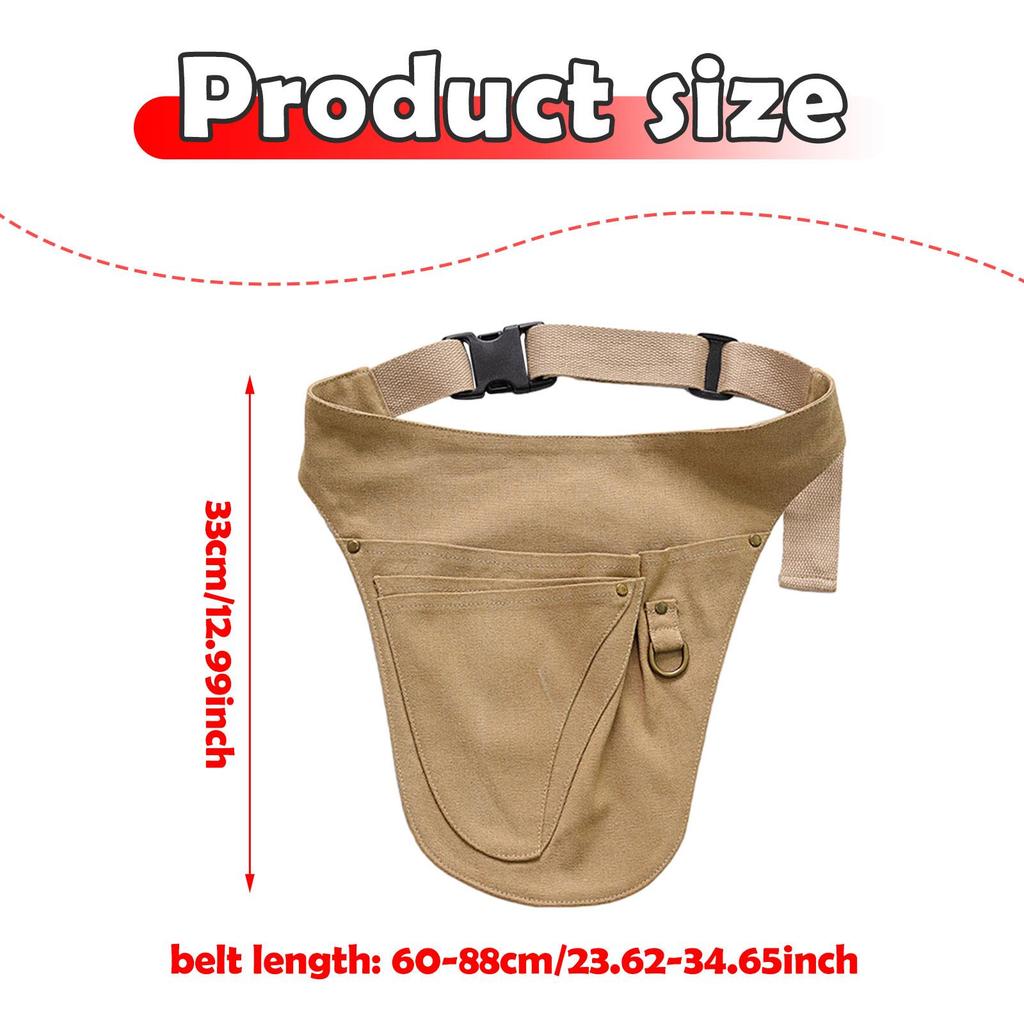 Tool Belt Adjustable Multipurpose Work Apron Waist Pouch Tool Organizer for Handyman Woodworker Construction Plumber Electrician