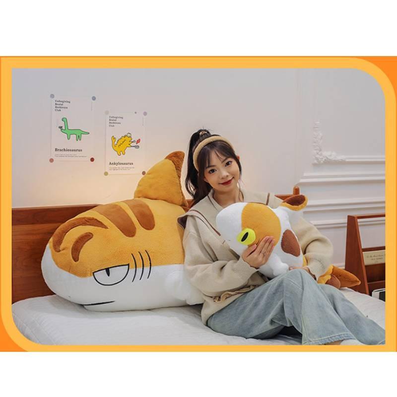 Shark Cat Plush Toy Cartoon Animal Stuffed Dolls Room Decoration Gifts Kids