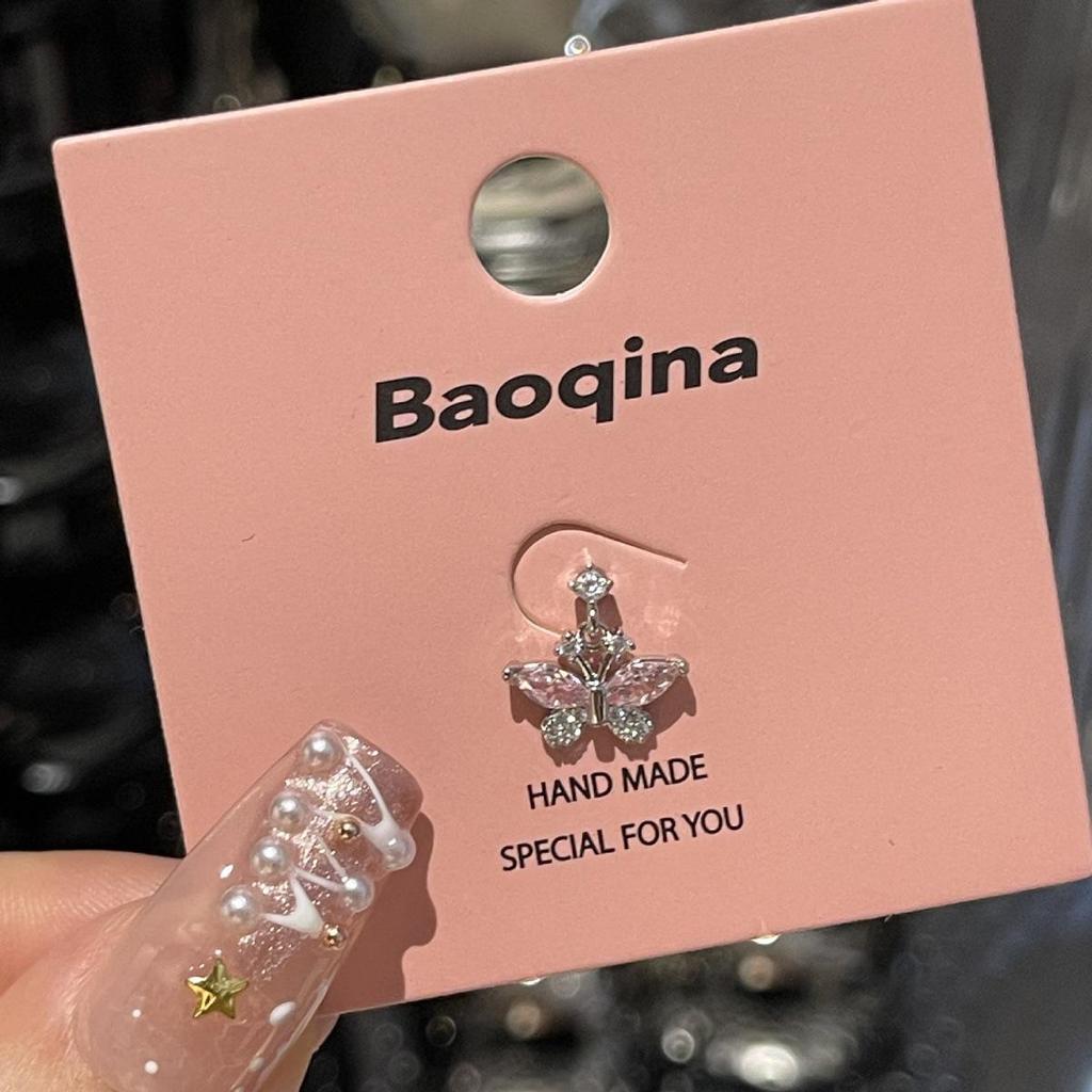 Kolekcja Kolczyków do Chrząstki ze Stali Tytanowej, Przyjaznych dla Snu, z Różowym Cyrkonem