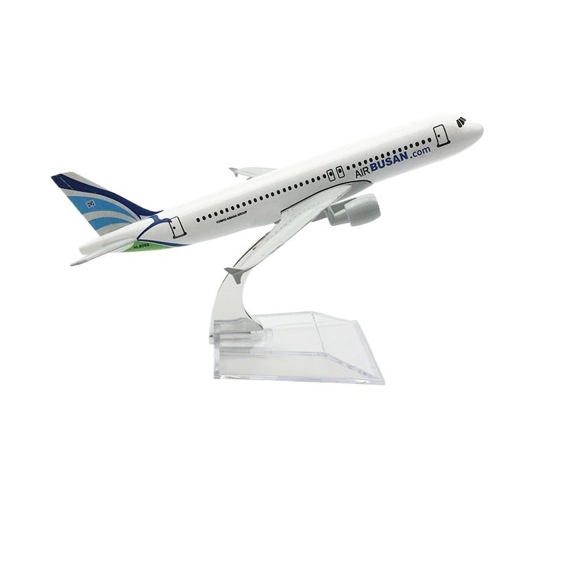 Миниатюрный самолет 16 см Air Busan Airways Модель самолета A320 Металлическая модель самолета Сувенир Модель самолета Игрушка Коллекция
