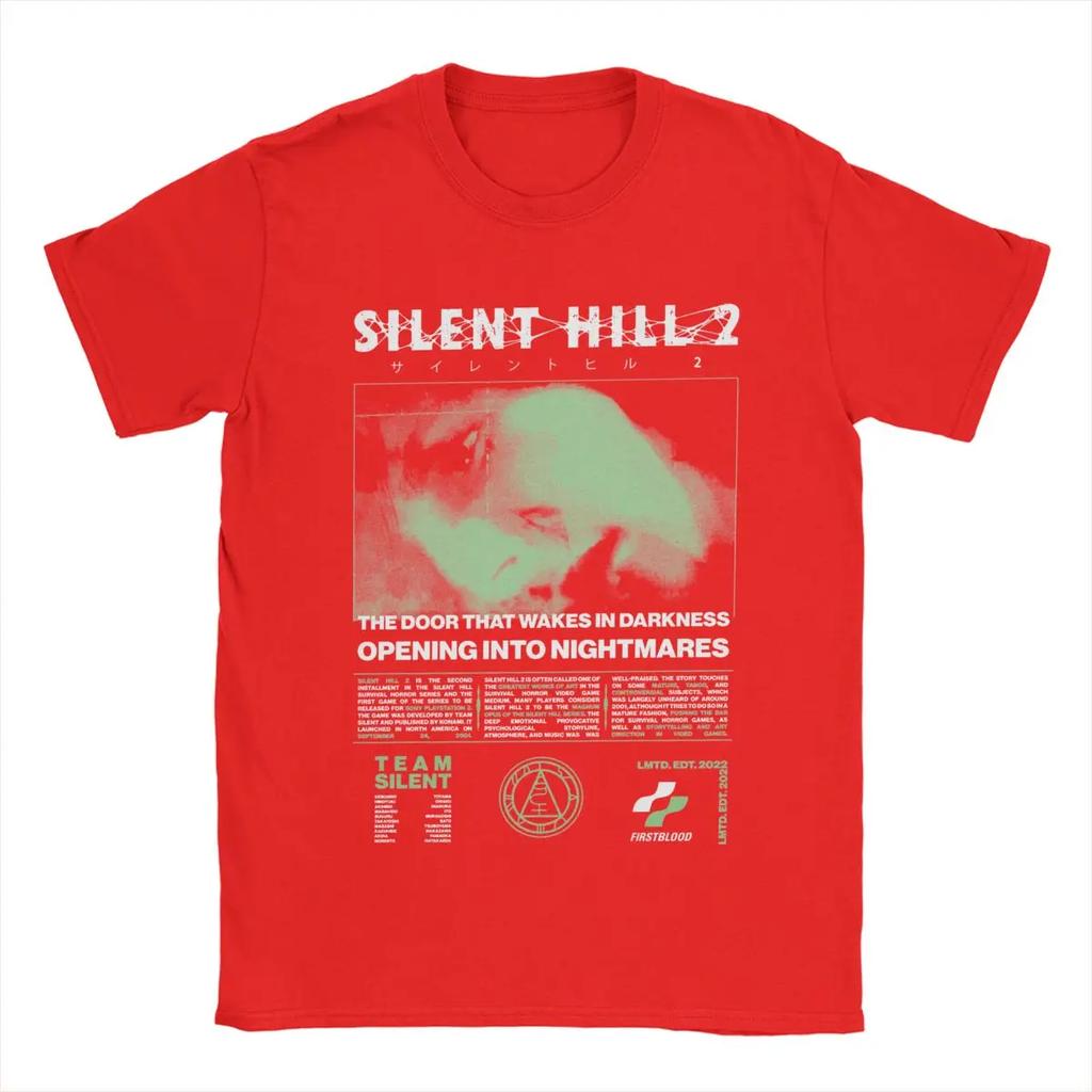 Silent Hill 2 T Shirts Cotton Clothing Casual Short Sleeve Round Neck Tee Shirt Adult T-Shirts