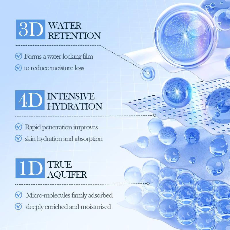 SADOER 8D Kyselina hyaluronová Krém na oči proti vráskám a zpevňující - Hloubkově hydratační a vyživující