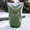 Winter Plant Care Equipment Cover with Round Window Zipper And Drawstring Non-Woven Indoor Outdoor Protection Fabric Frost Blanket for Shrubs Trees