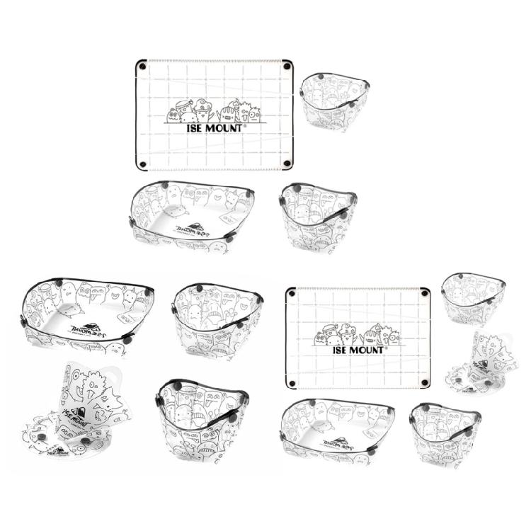 Folding Tableware Set Portable Bowl Plate Chopping Board Light Weight Camping Tableware for Camping and Backpacking