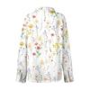 Women's Casual Floral Print Long Sleeve Button Down Shirt Top