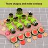6/9Pcs Portable Cook Tools Vegetables Cutter Plastic Handle Stainless Steel Fruit Cutting Die Kitchen Gadgets