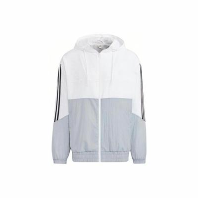 U Util Wb 2 Sport Casual Woven Colorblock Stripe Jacket Men's White
