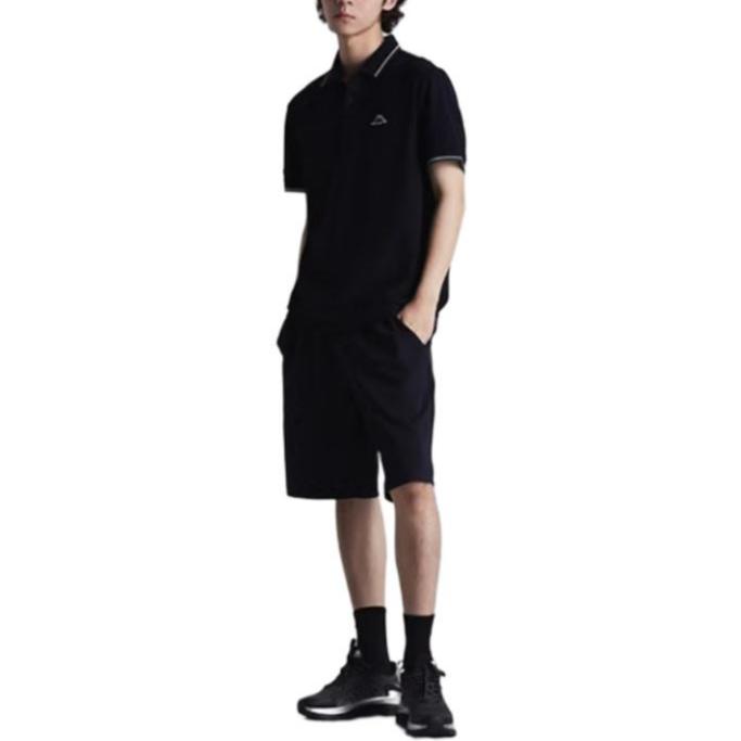 Kappa Logo Embroidered Short Sleeve T-Shirt Polo Men Tops Black K0E32PD01-990